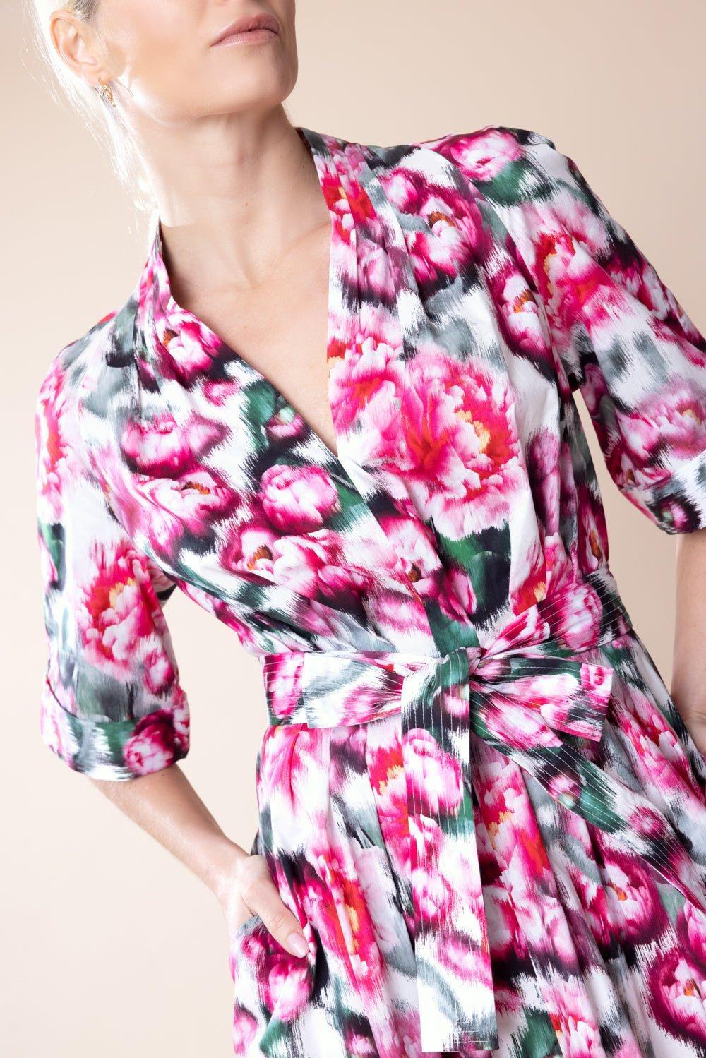 ADAM LIPPES-Printed Asym Dress-