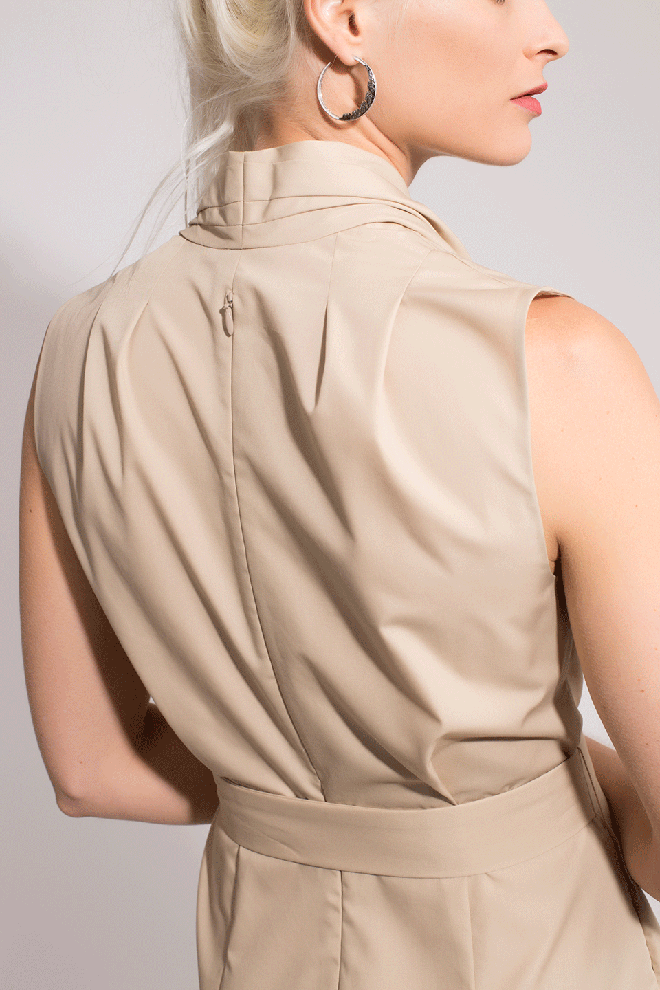 ADAM LIPPES-Cotton Poplin Belted Dress-