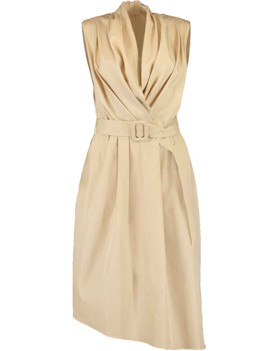 ADAM LIPPES-Cotton Poplin Belted Dress-