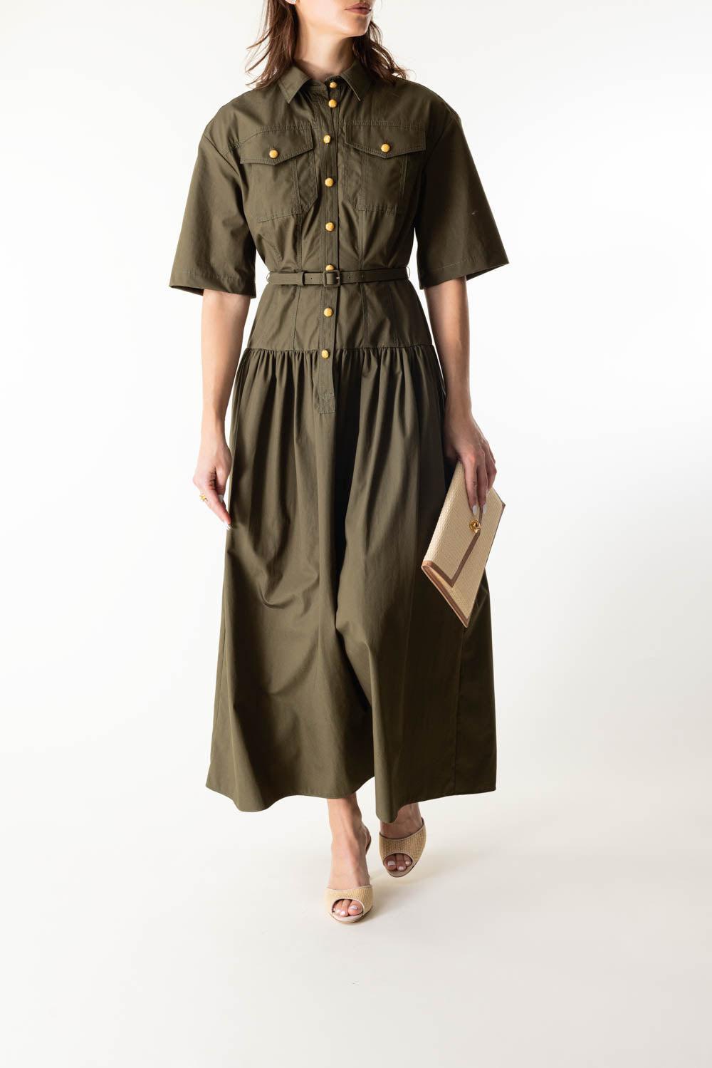 Edie Dress-OLIVE-4-CLOTHINGDRESSCASUAL-ADAM LIPPES