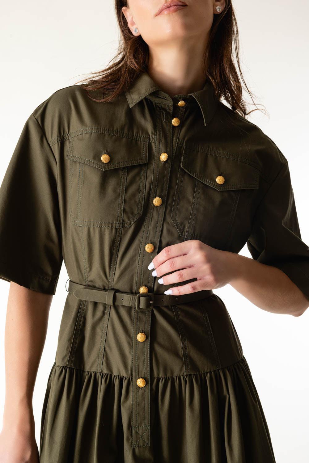 Edie Dress-OLIVE-4-CLOTHINGDRESSCASUAL-ADAM LIPPES