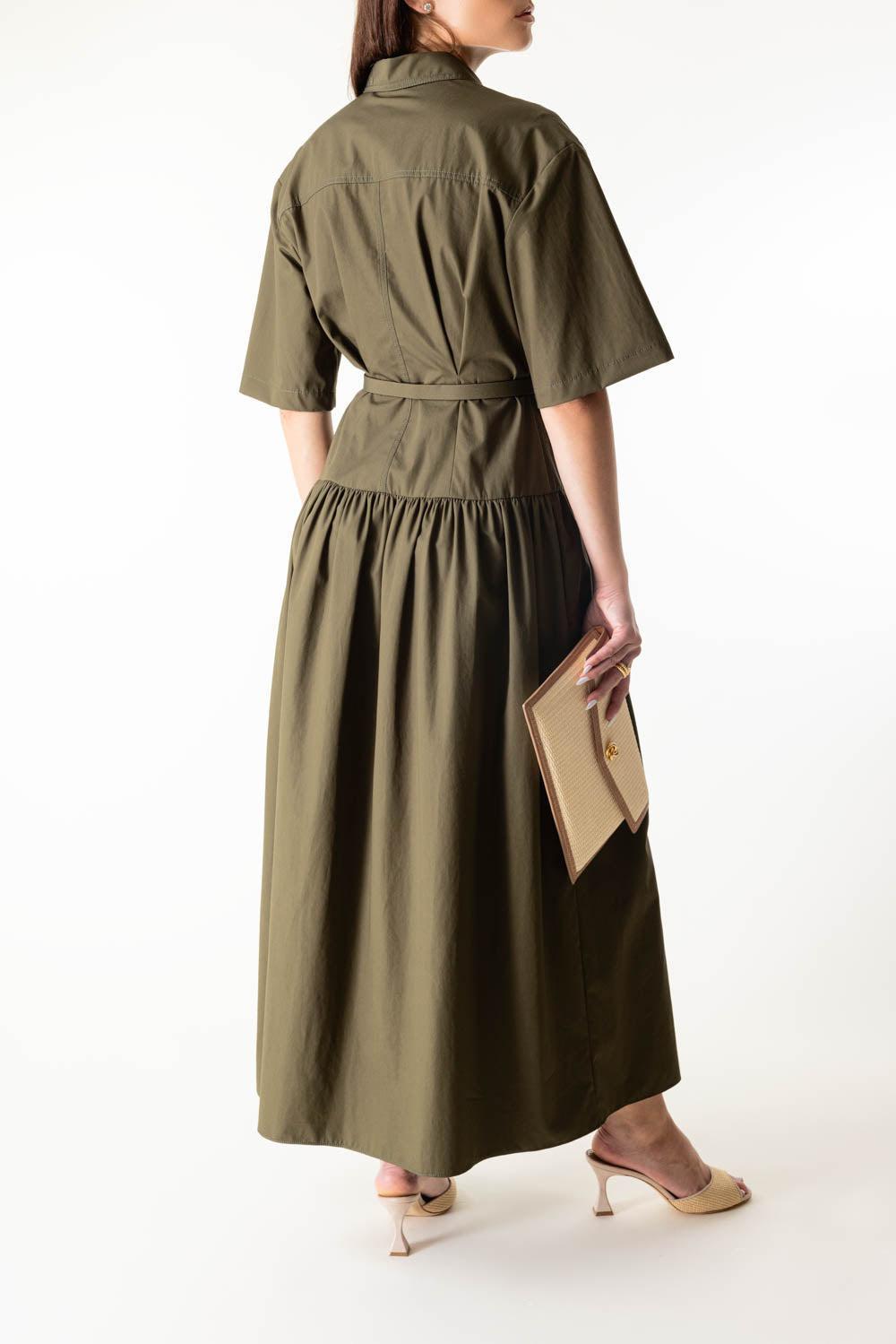 Edie Dress-OLIVE-4-CLOTHINGDRESSCASUAL-ADAM LIPPES