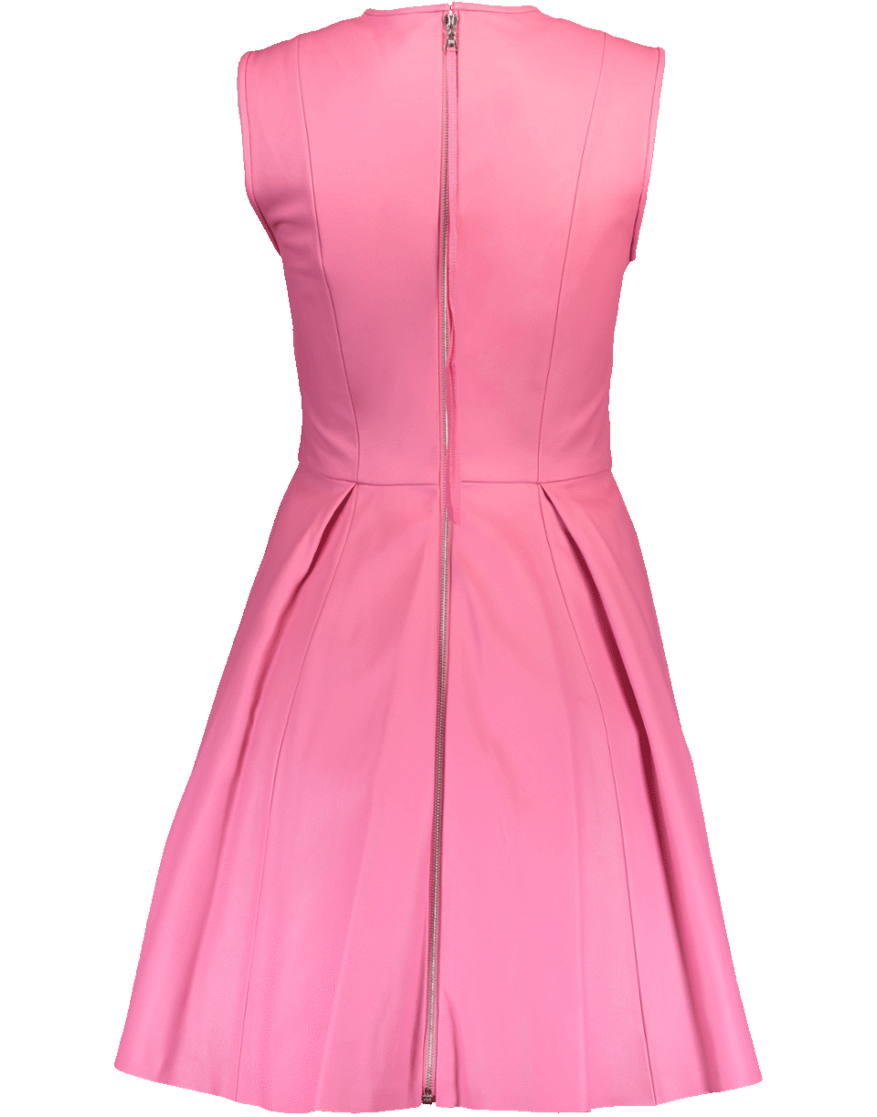 ADAM LIPPES-Sculpted Leather Mini Dress-