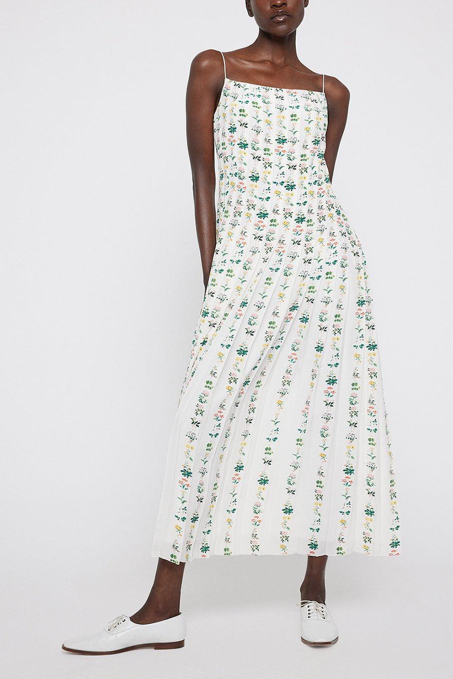ADAM LIPPES-Pleated Cami Dress-