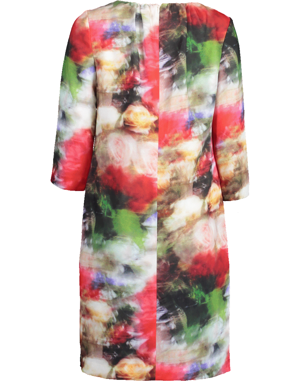 ADAM LIPPES-Multi-Color Floral Print Dress-