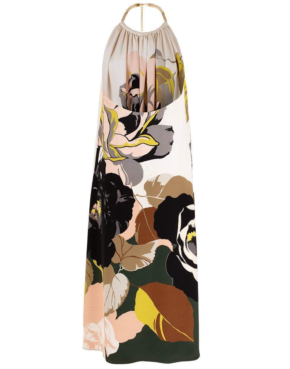 ADAM LIPPES-Halter Dress in Printed Crepe-