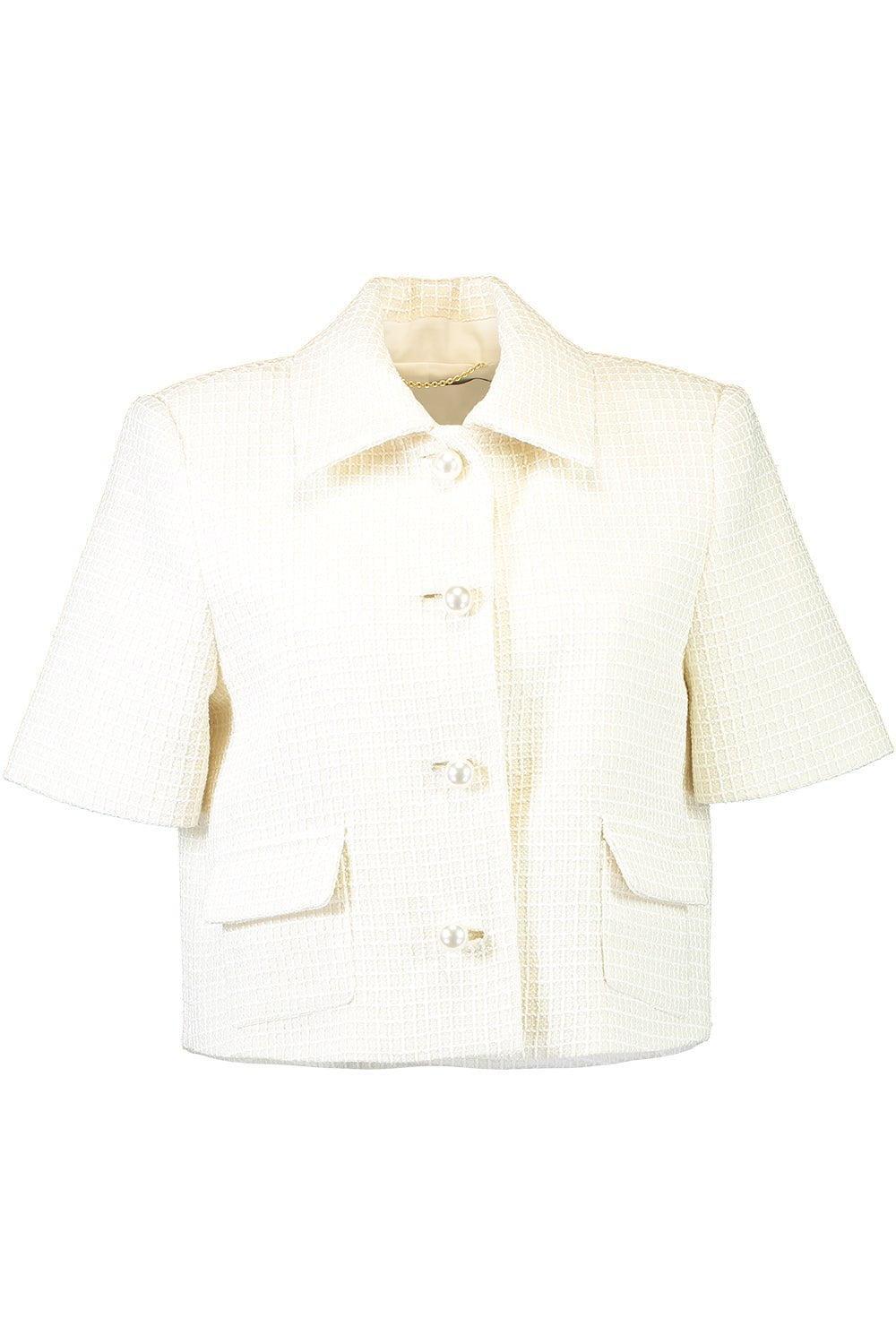 ADAM LIPPES-Cropped Marseille Jacket-