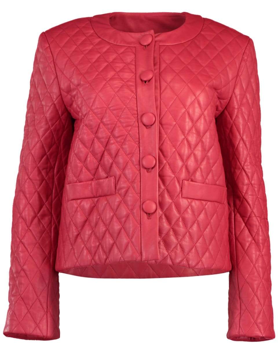 ADAM LIPPES-Quilted Leather Jacket-
