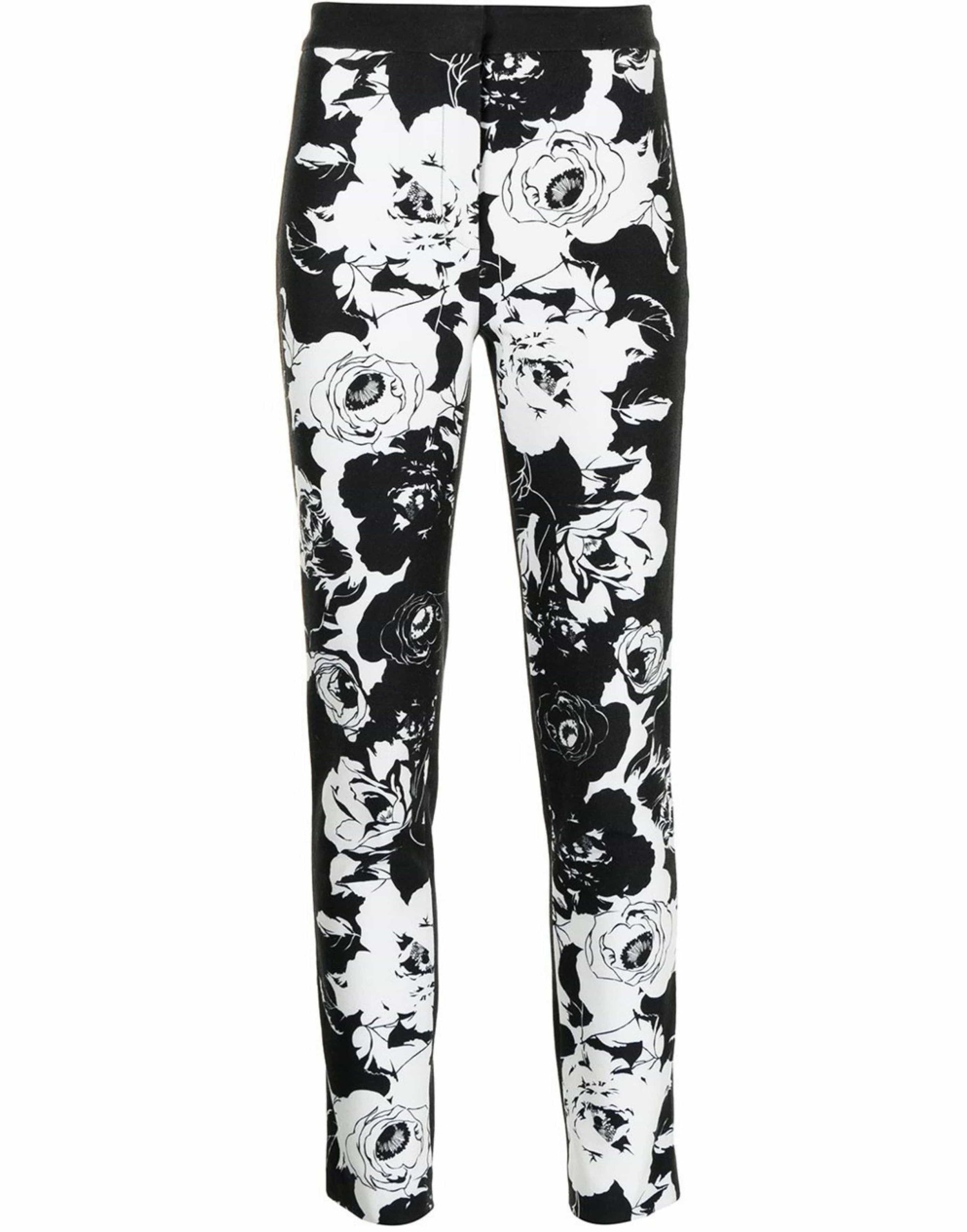 ADAM LIPPES-Floral Cigarette Pants In Printed Denim-