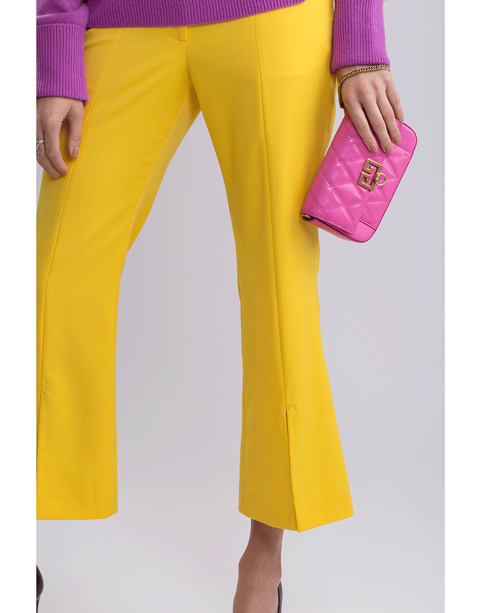 ADAM LIPPES-Tropical Wool Bell Crop Pant-