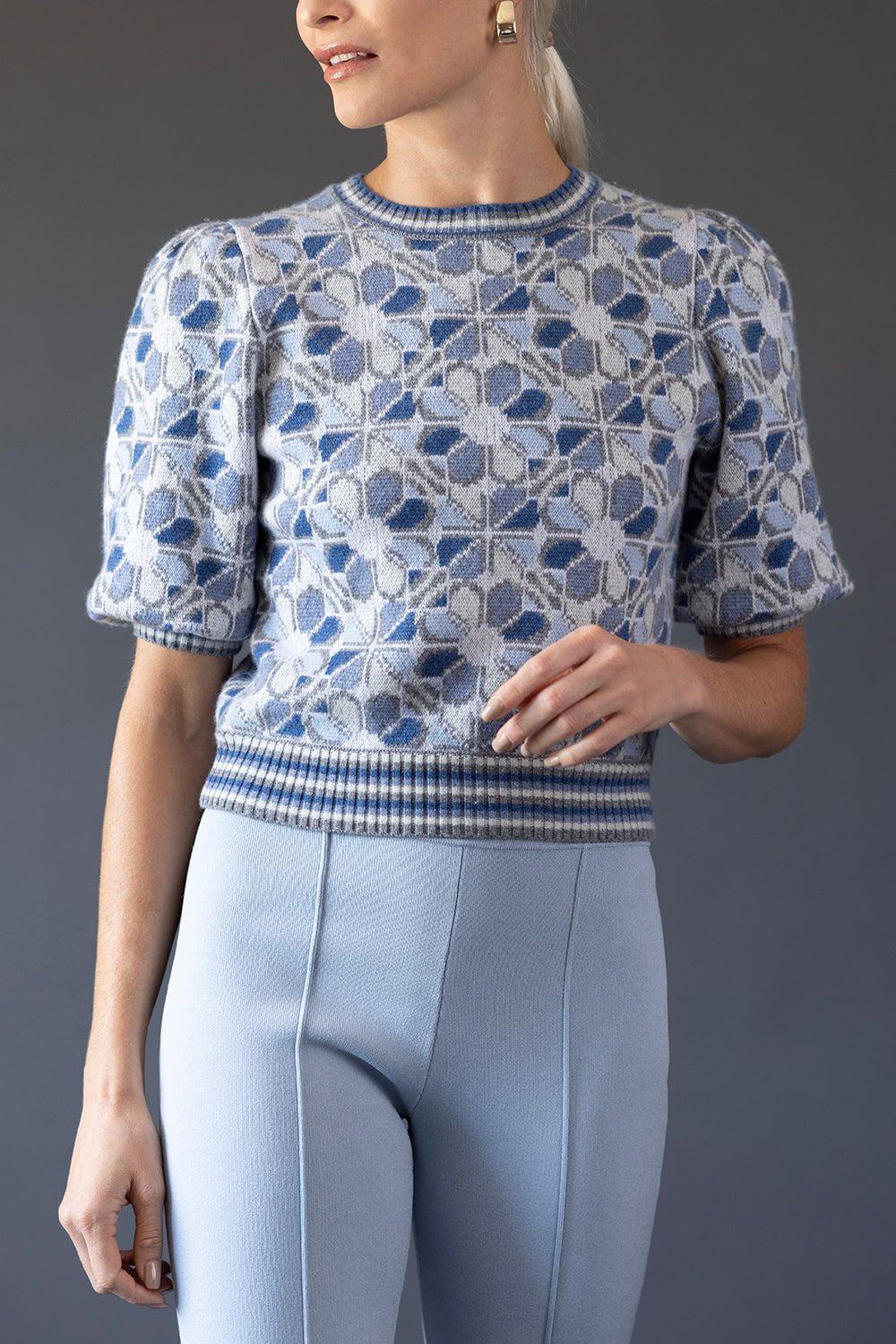 ADAM LIPPES-Cropped Kennedy Pant - Pale Blue-