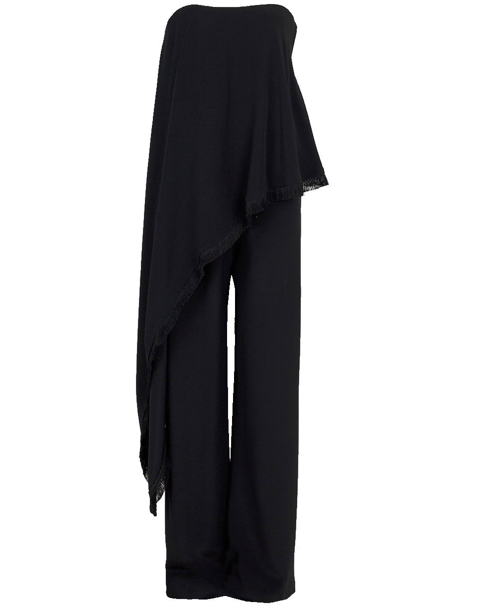 ADAM LIPPES-Swag Fringe Jumpsuit-BLACK