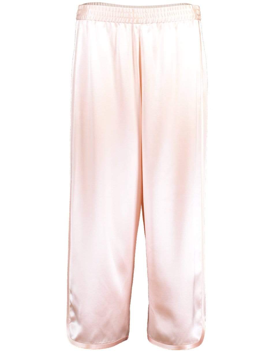 ADAM LIPPES-Blush Silk Charmeuse Track Pant-