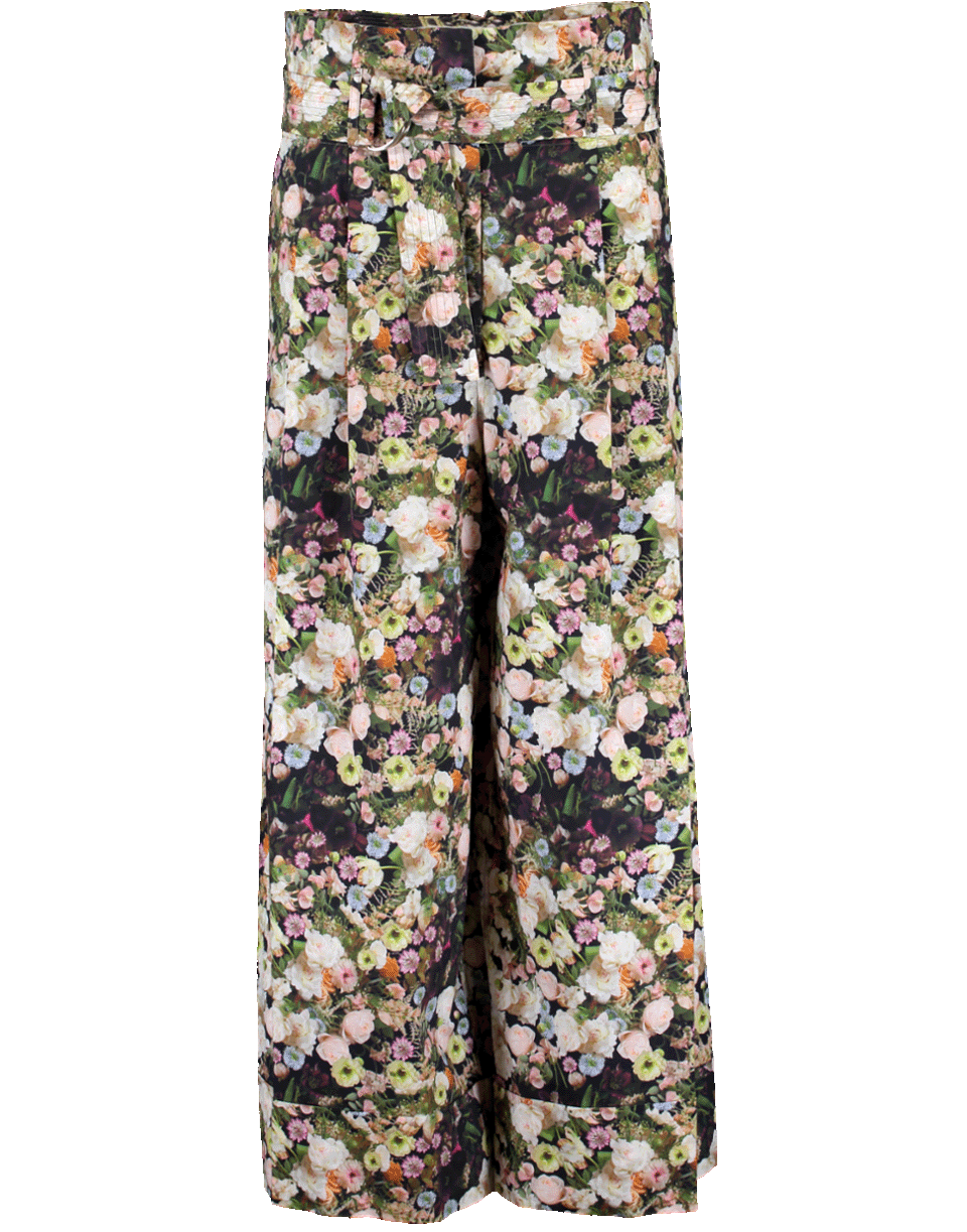 ADAM LIPPES-Floral Tie Waist Culotte-
