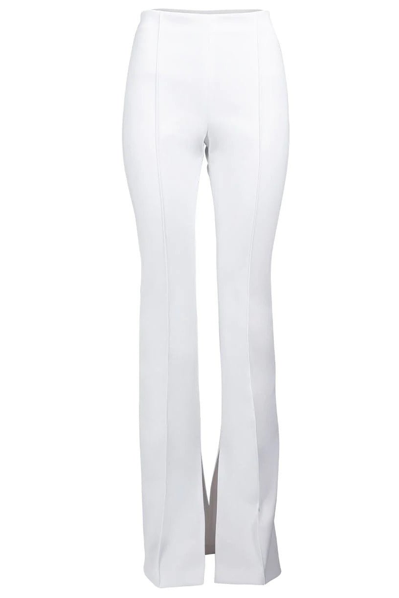 ADAM LIPPES-Eva Flare Slit Bonded Neoprene Pant-