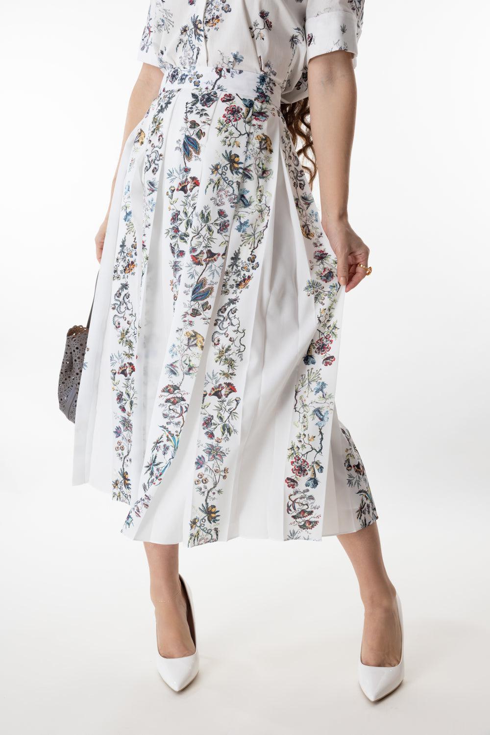 Gracen Skirt-IVRSTRPE-4-CLOTHINGSKIRTMIDI-ADAM LIPPES
