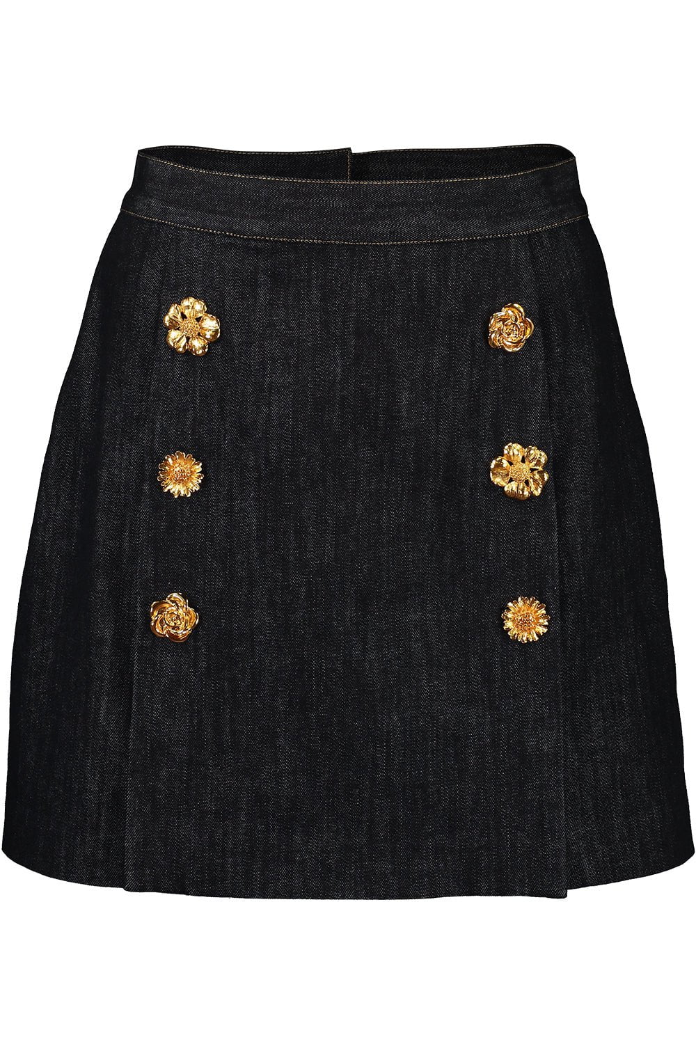 ADAM LIPPES-Button Mini Skirt-