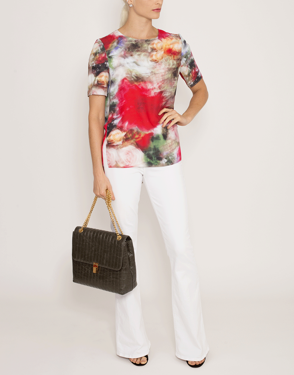 ADAM LIPPES-Multi-Floral Printed Tee-