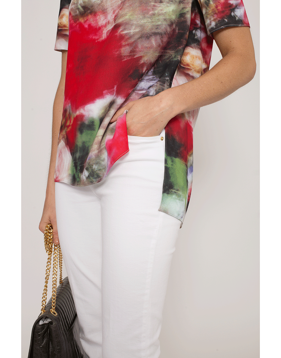ADAM LIPPES-Multi-Floral Printed Tee-