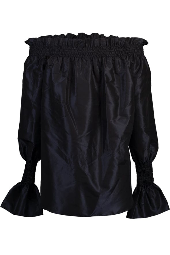 ADAM LIPPES-Off The Shoulder Top - Navy-
