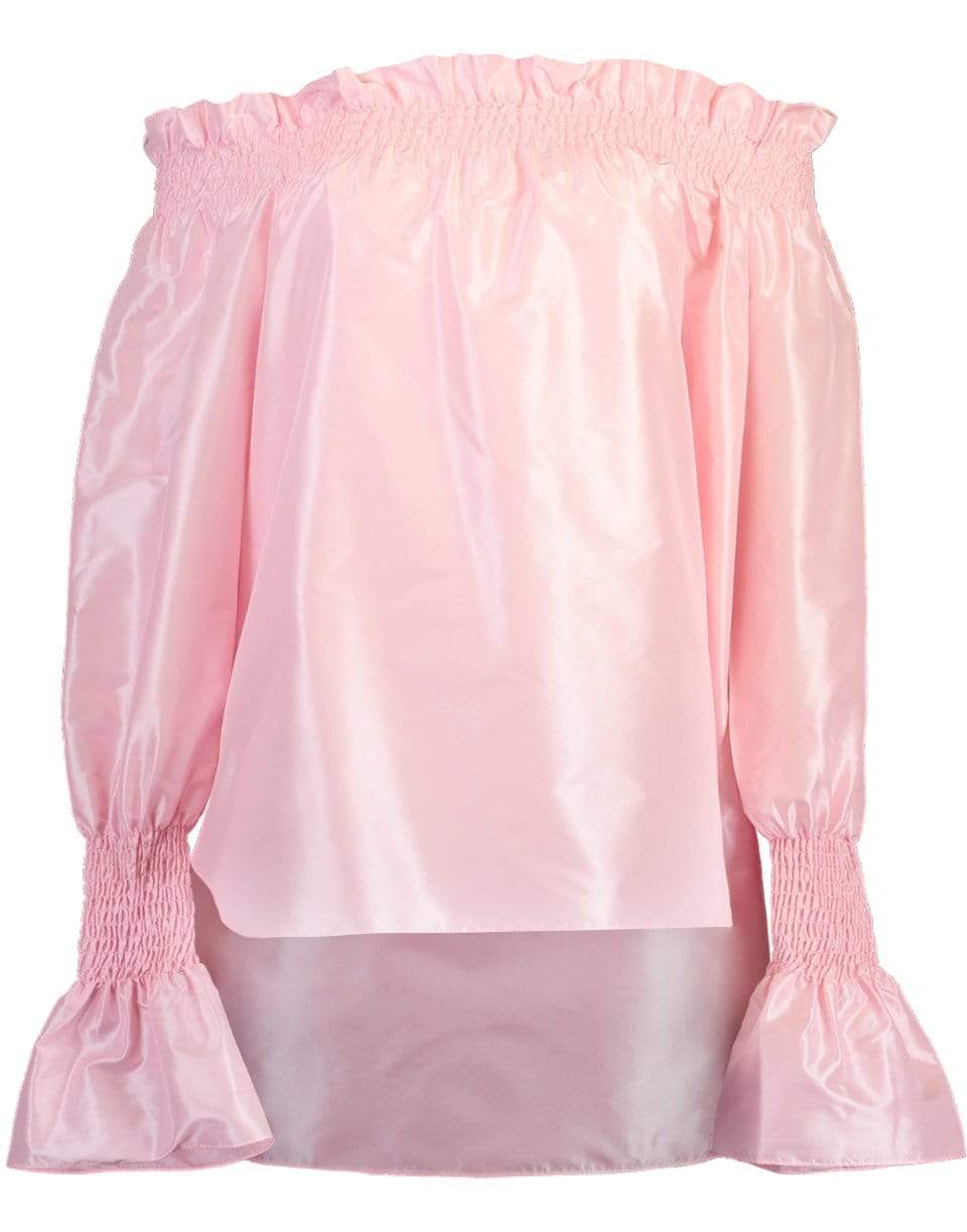ADAM LIPPES-Off The Shoulder Silk Taffeta Top - Pink-
