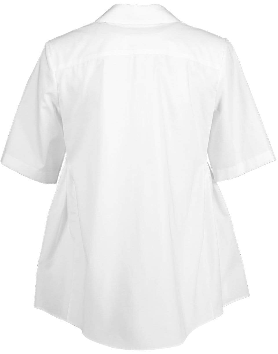 ADAM LIPPES-Short Sleeve Side Gathered Top-
