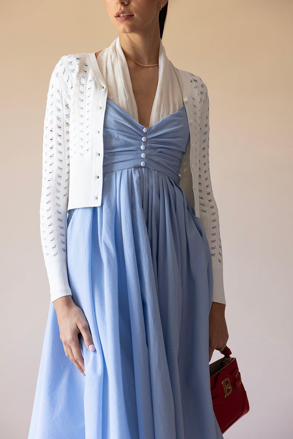 ADAM LIPPES-Short Cardigan - Ivory-
