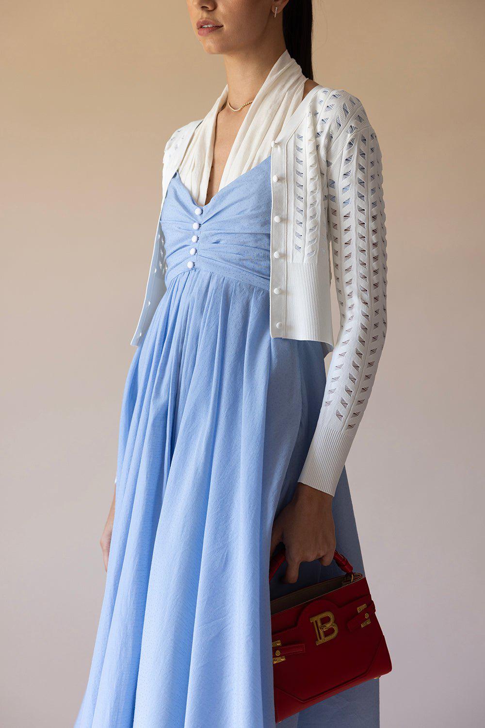 ADAM LIPPES-Short Cardigan - Ivory-