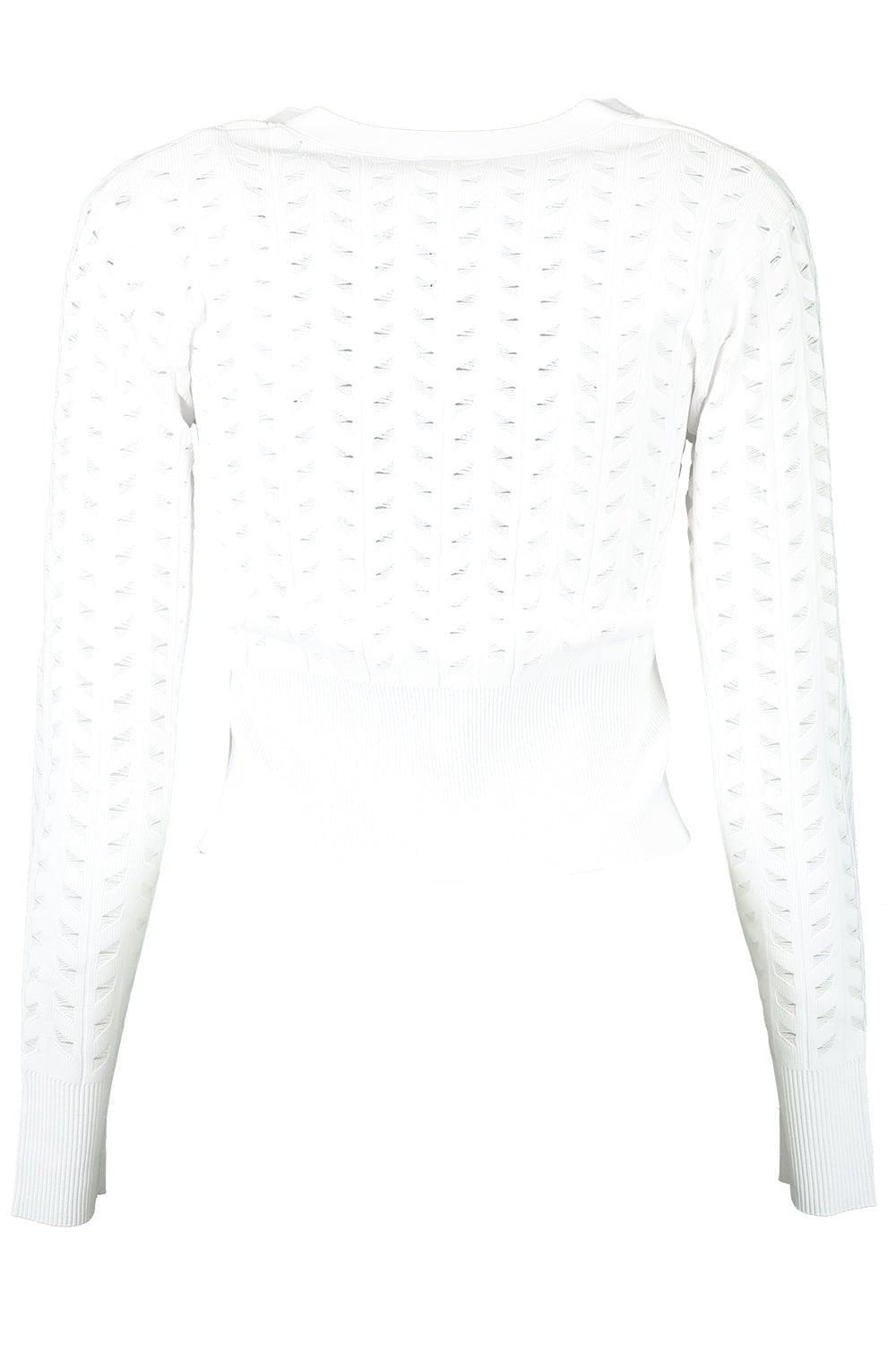 ADAM LIPPES-Short Cardigan - Ivory-