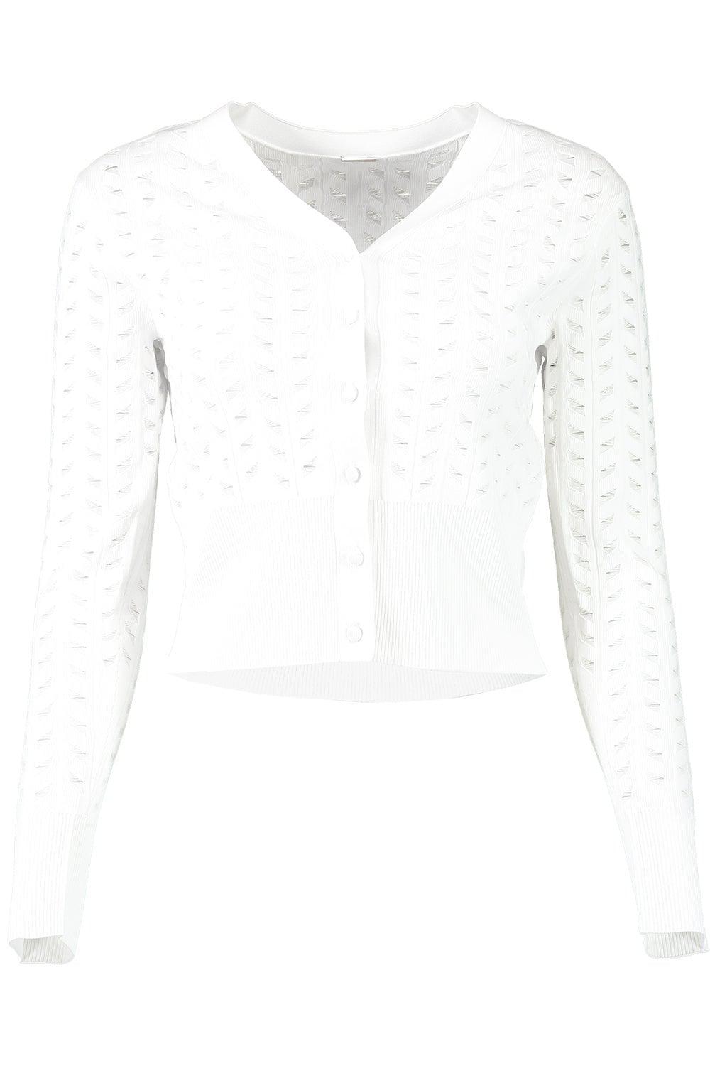 ADAM LIPPES-Short Cardigan - Ivory-