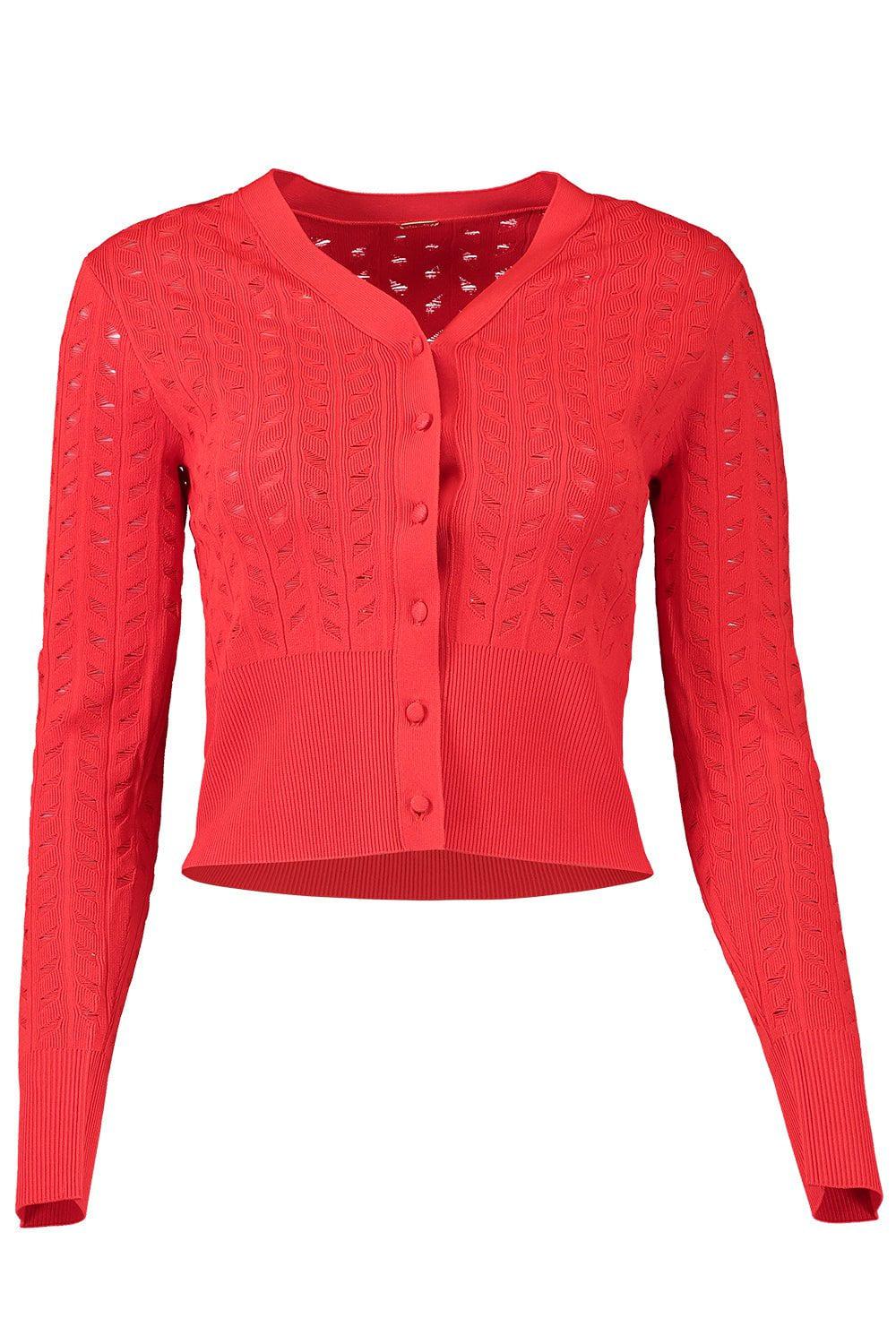 ADAM LIPPES-Short Cardigan - Poppy-