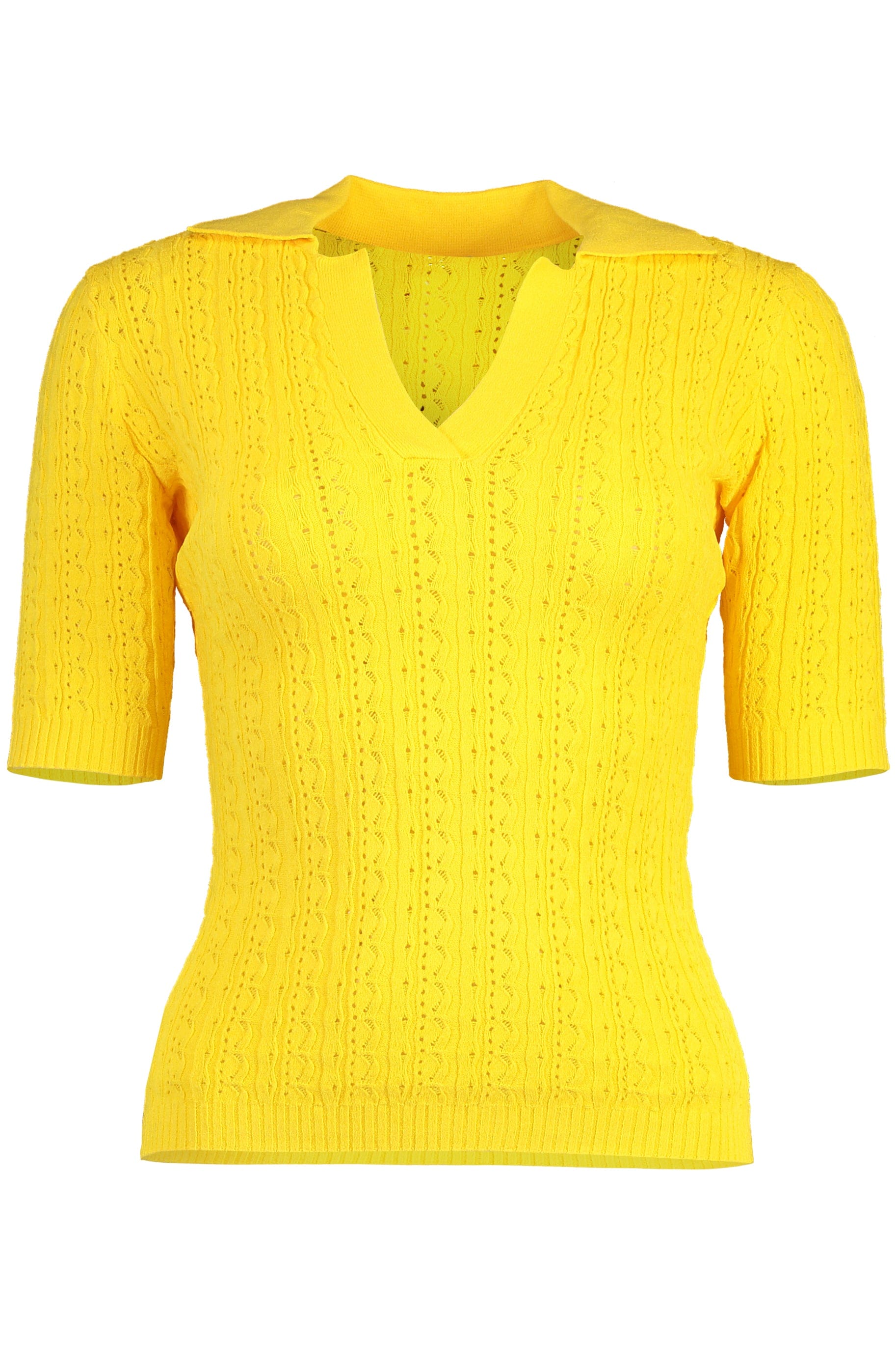ADAM LIPPES-Short Sleeve Polo - Citron-