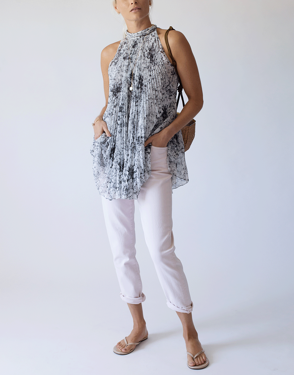 ADAM LIPPES-Chiffon Halter Top-BABYBRTH