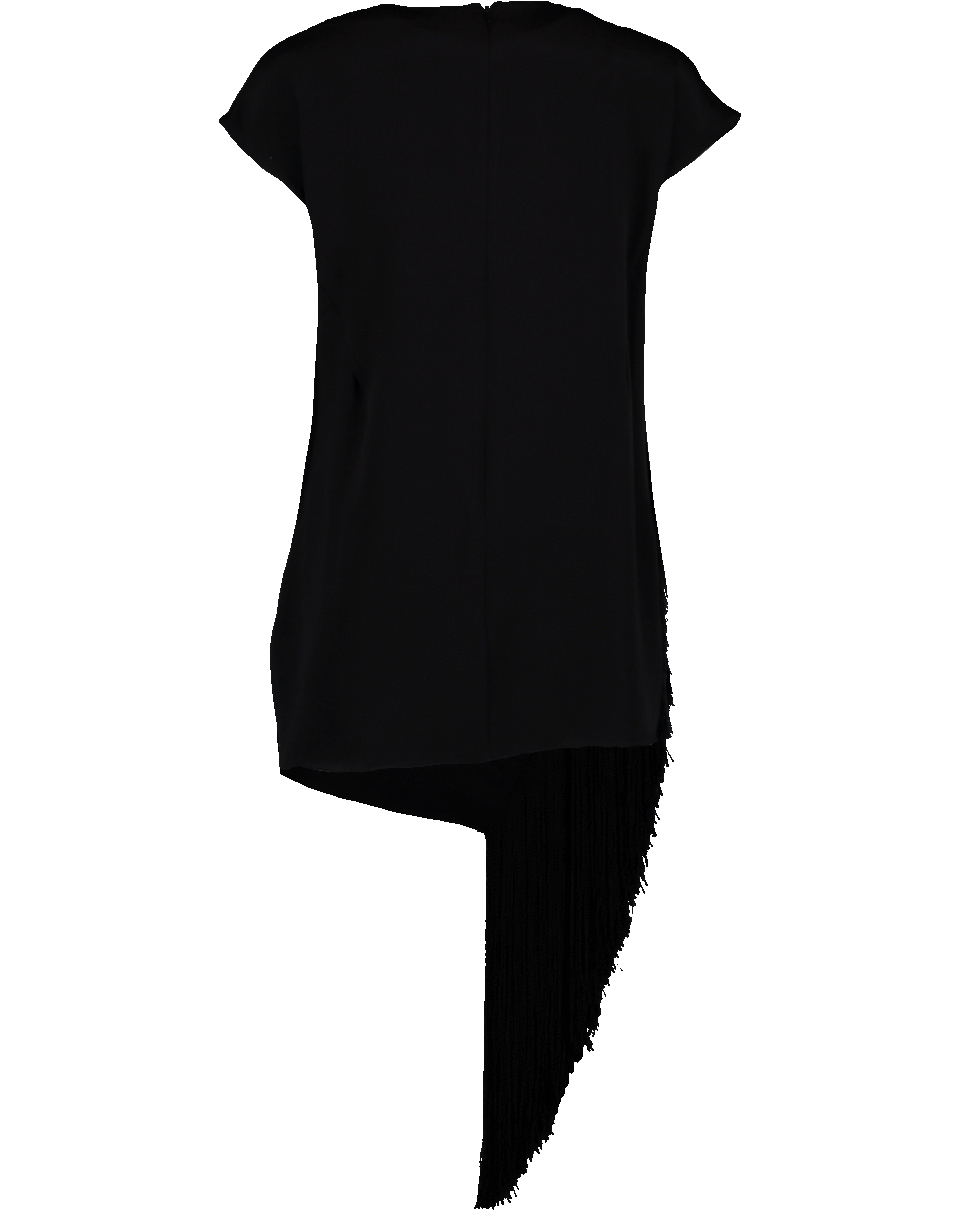 ADAM LIPPES-Fringe Top-BLACK