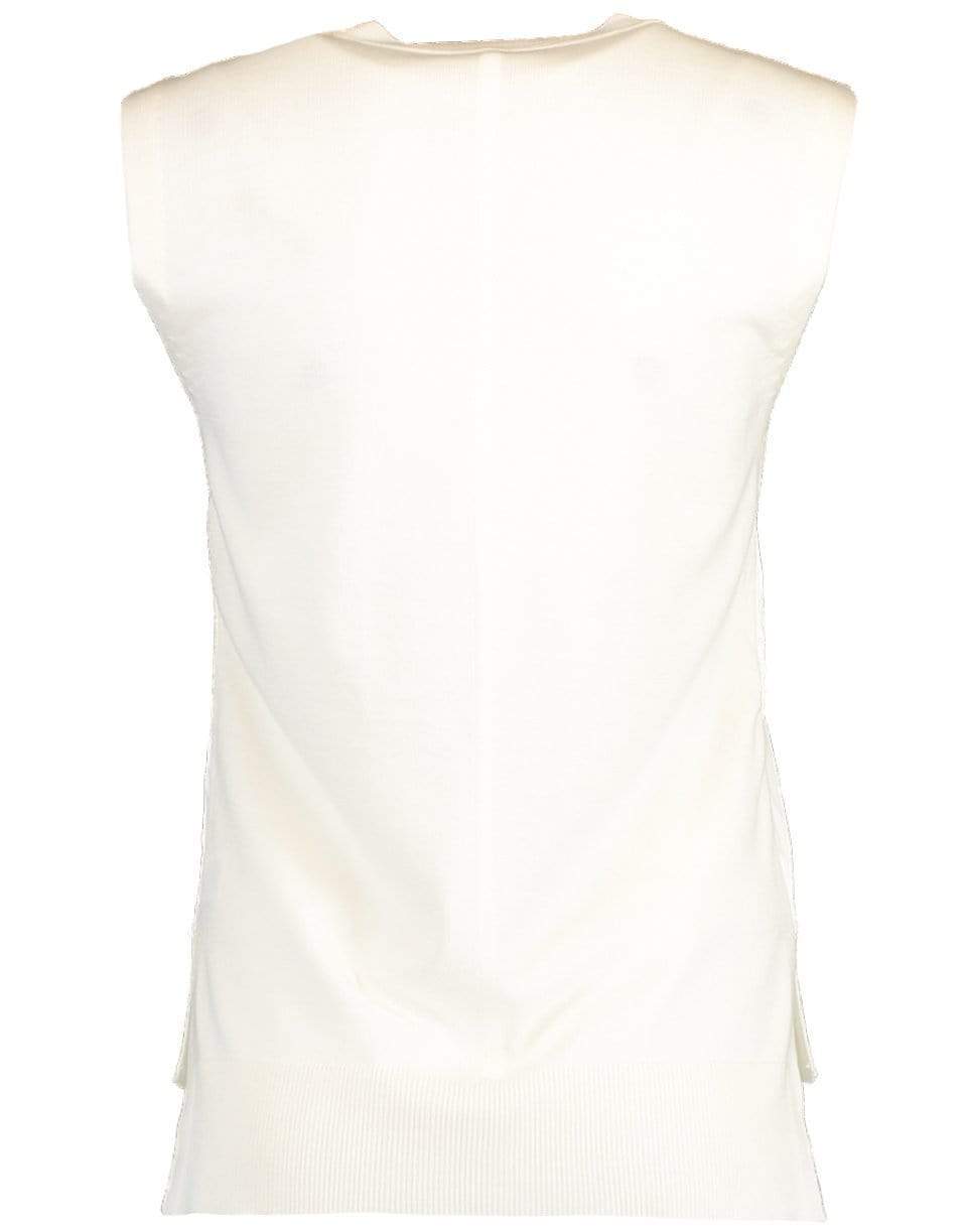 ADAM LIPPES-Floral Print Slik Front Shell Top-