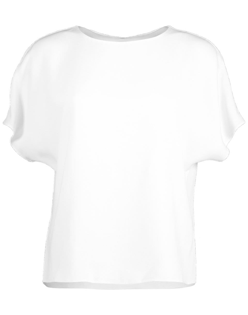 ADAM LIPPES-Ivory Short Sleeve Dolman Top-