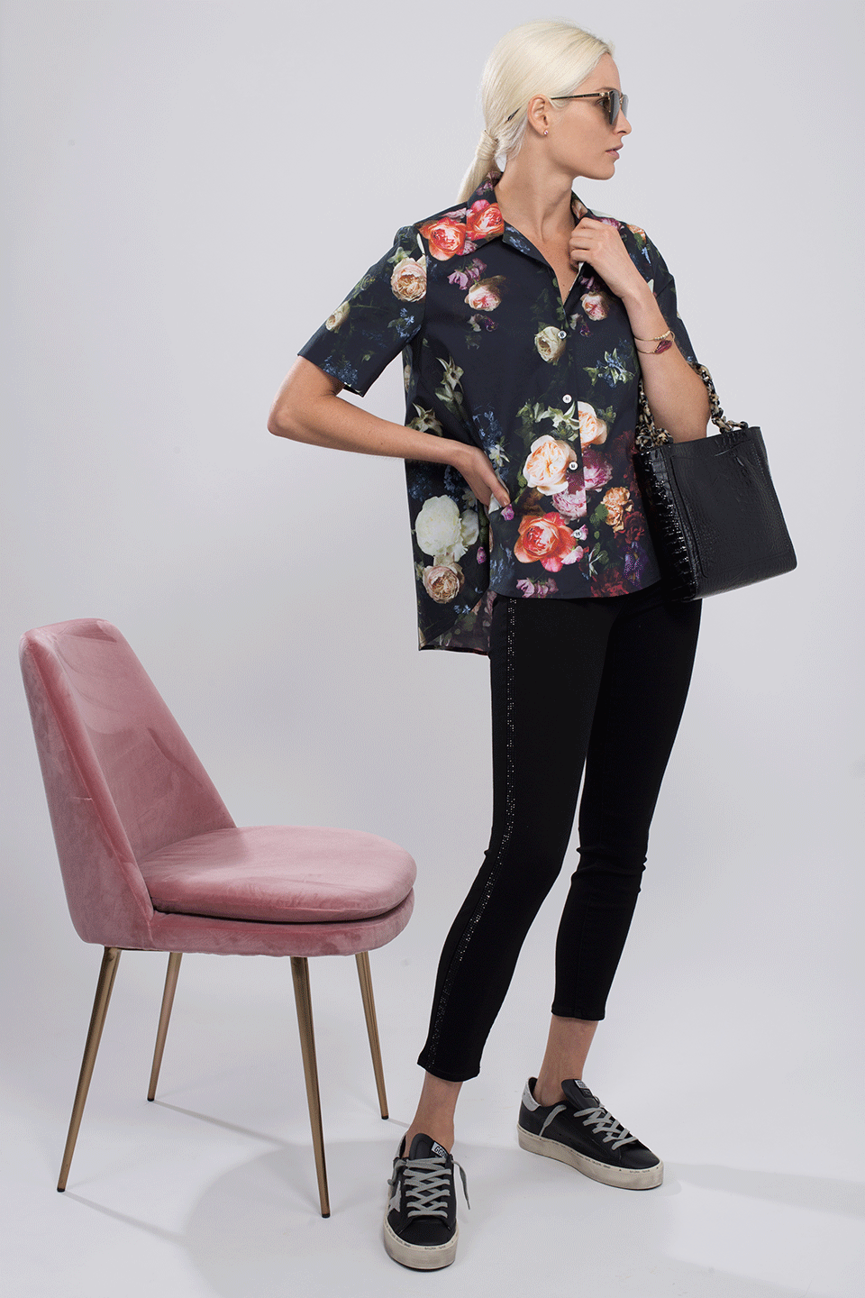 ADAM LIPPES-Hawiian Trapeze Top-
