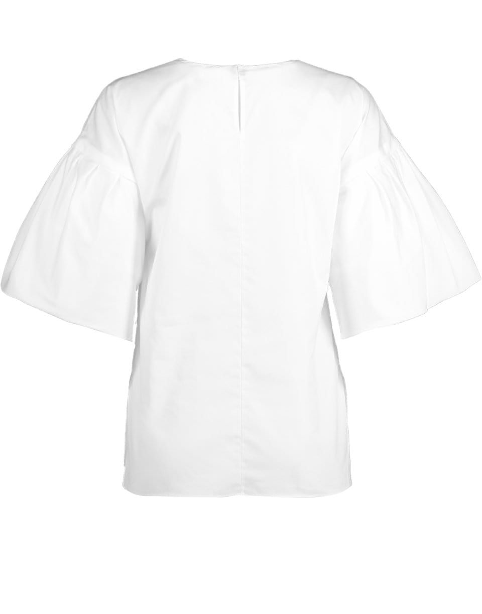 ADAM LIPPES-Flutter Sleeve Poplin Top-
