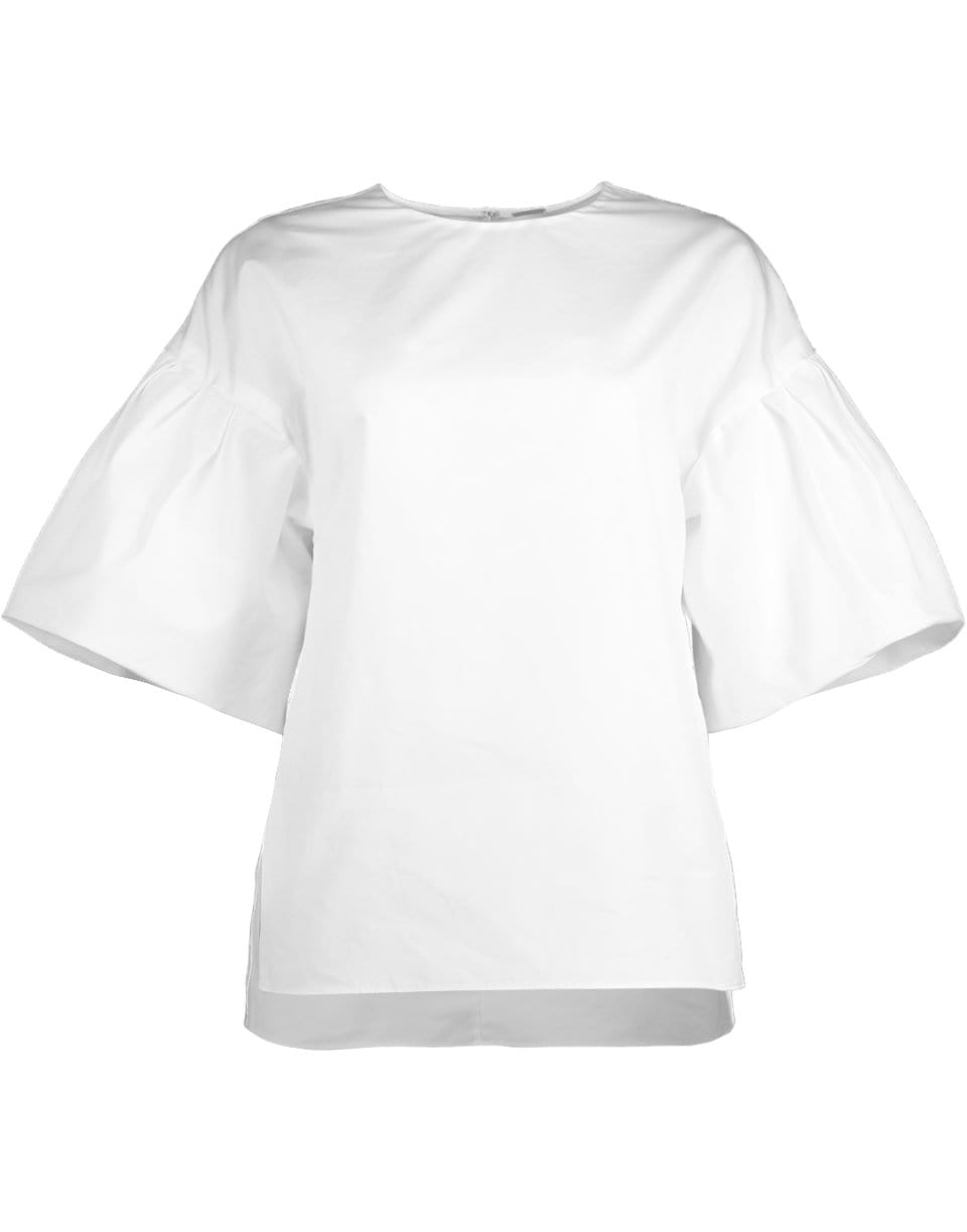 ADAM LIPPES-Flutter Sleeve Poplin Top-
