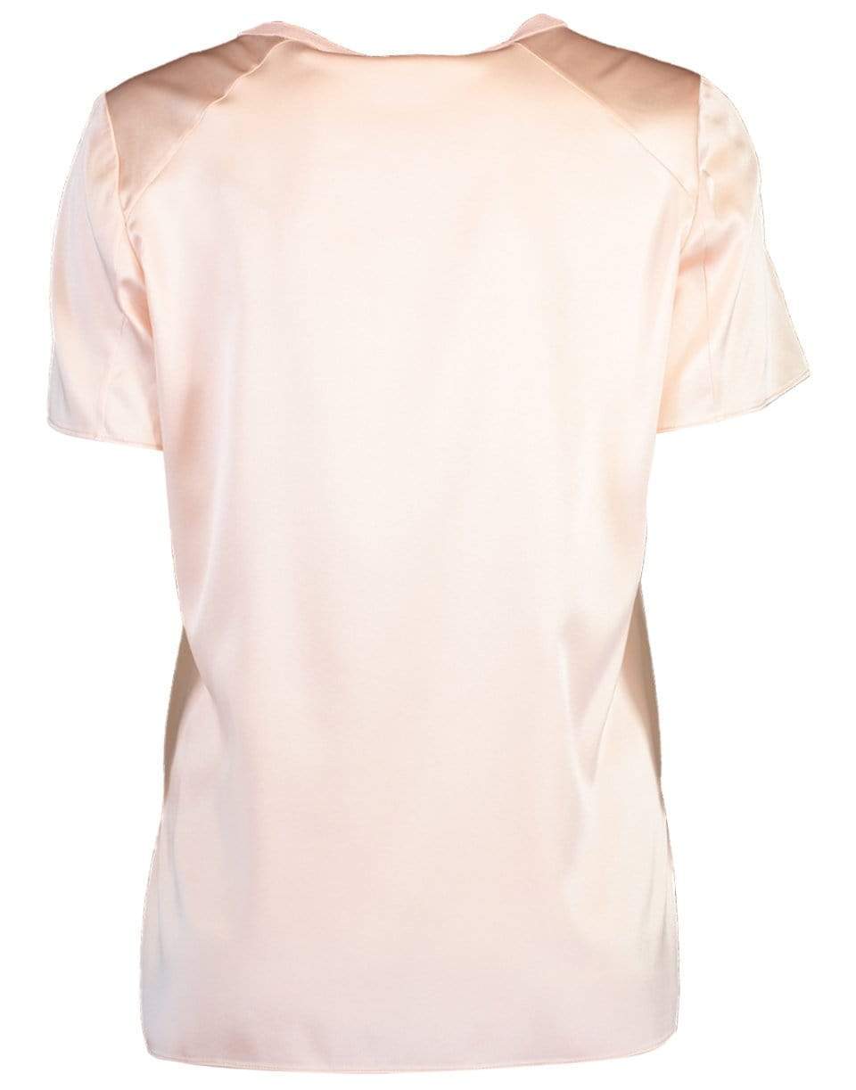 ADAM LIPPES-Crew Neck Silk Tee-