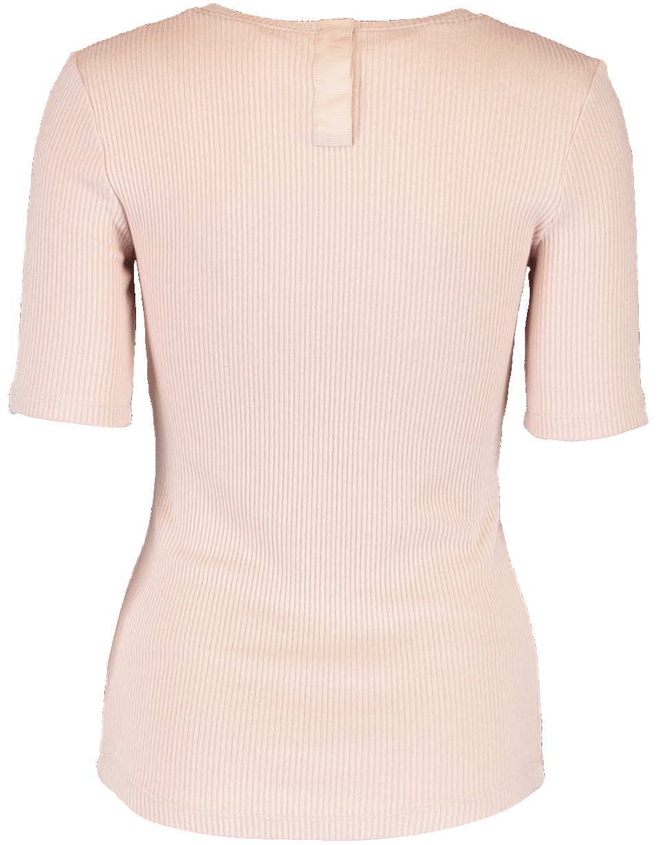 ADAM LIPPES-Rib Jersey Fitted T-Shirt-