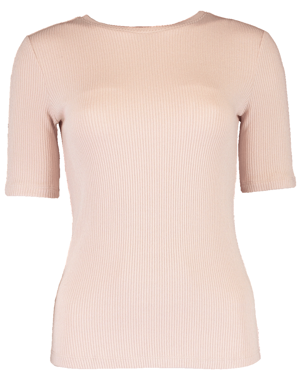 ADAM LIPPES-Rib Jersey Fitted T-Shirt-
