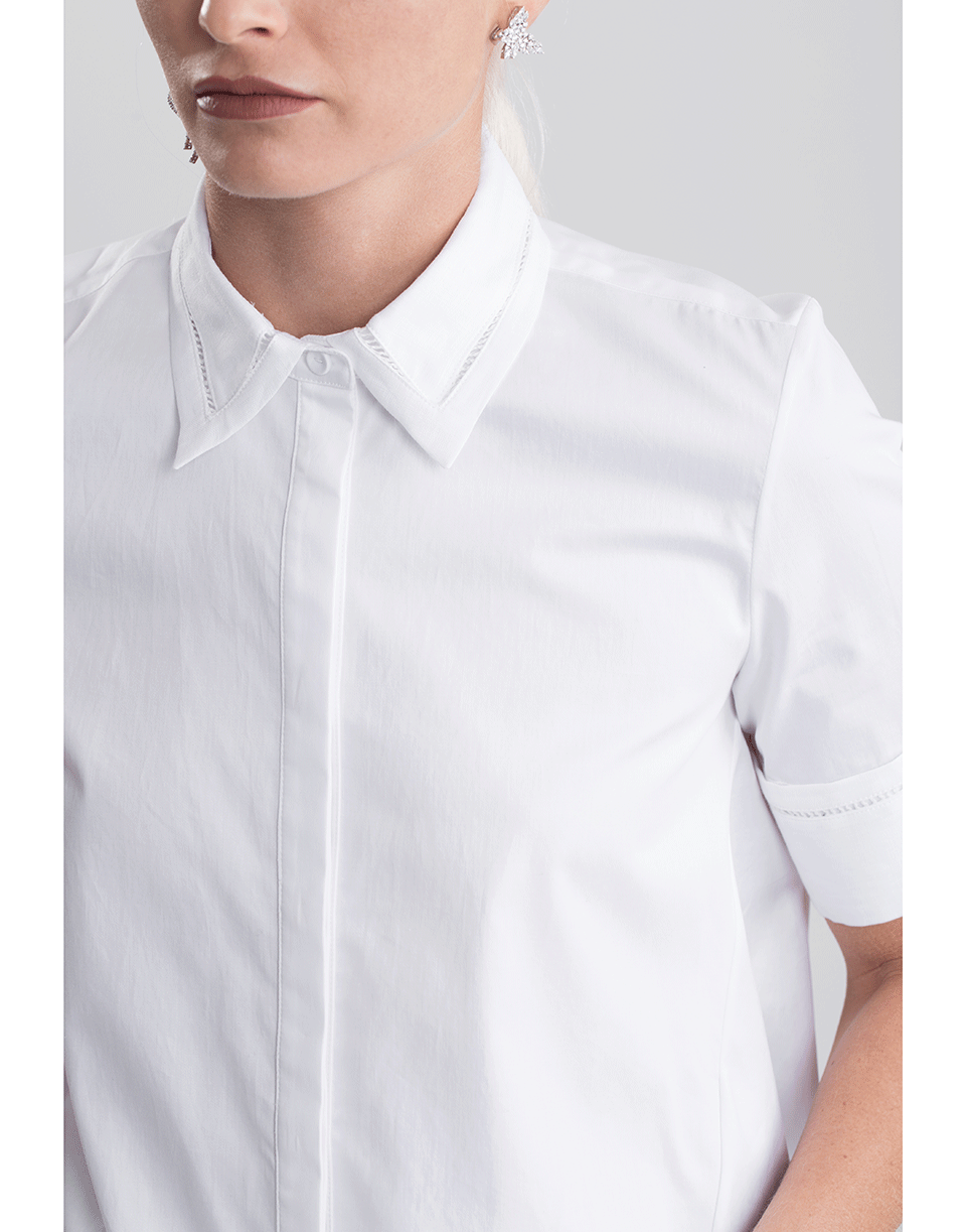 ADAM LIPPES-Cotton Poplin Trapeze Shirt-
