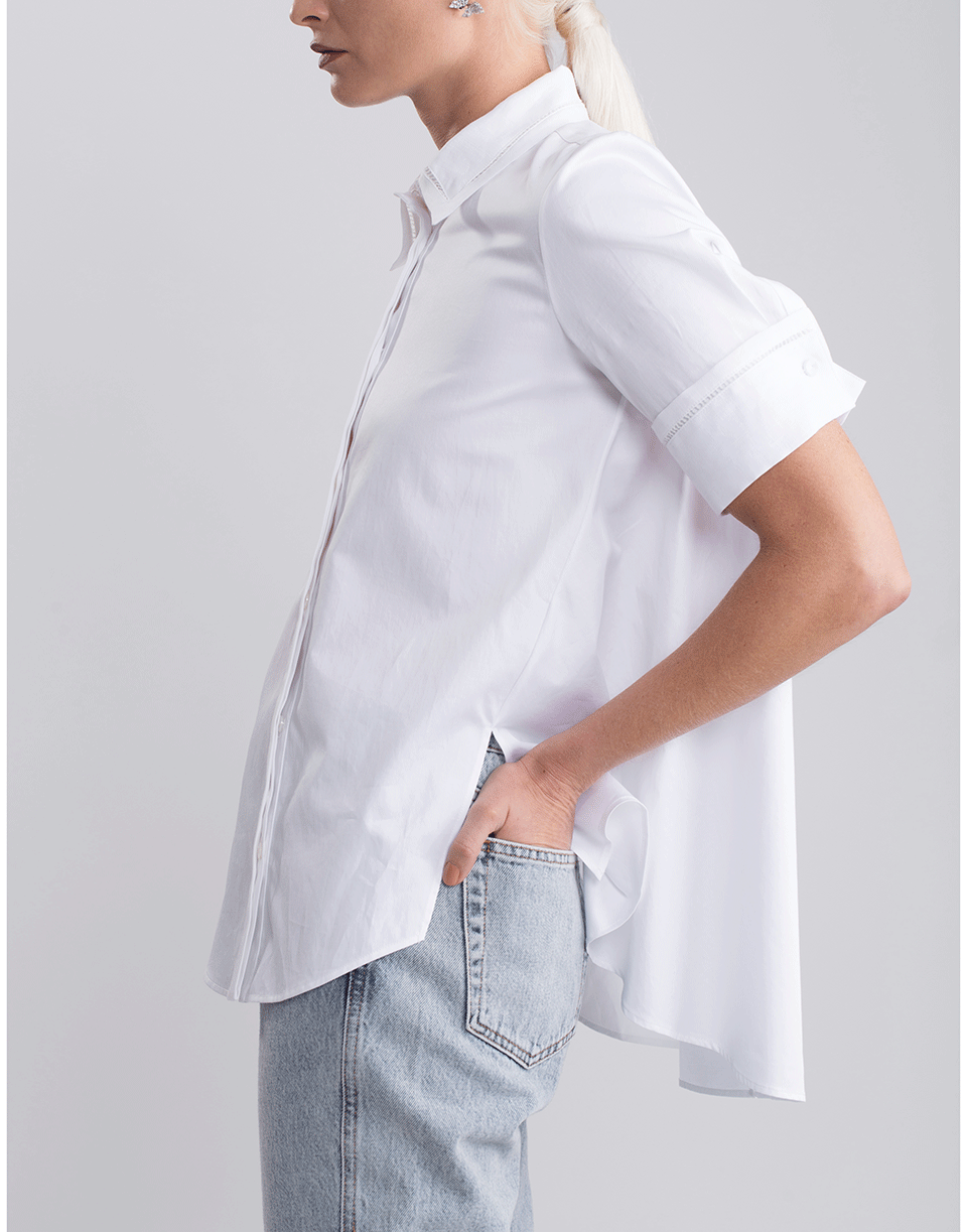 ADAM LIPPES-Cotton Poplin Trapeze Shirt-