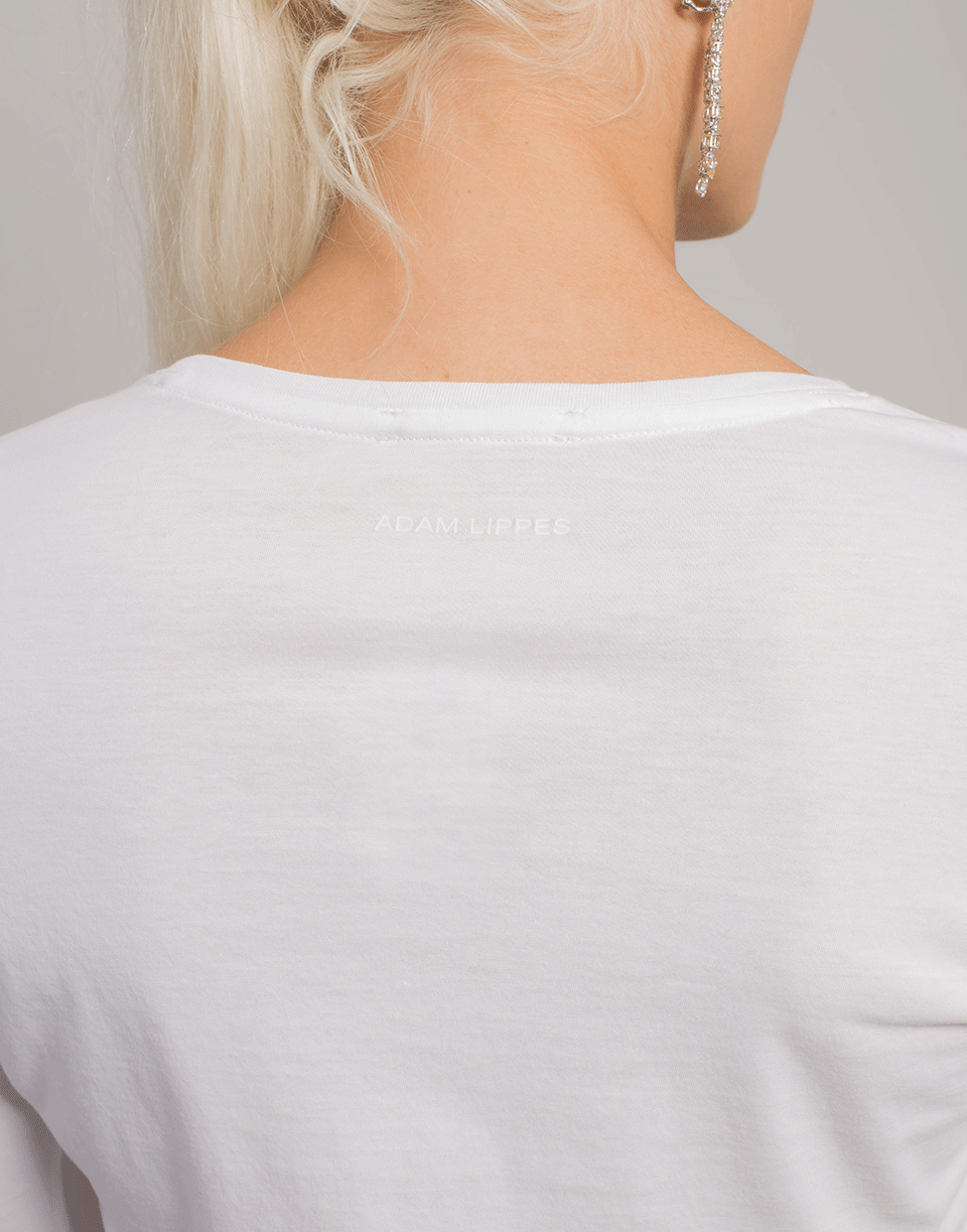 ADAM LIPPES-Pima Cotton Crewneck T-Shirt-
