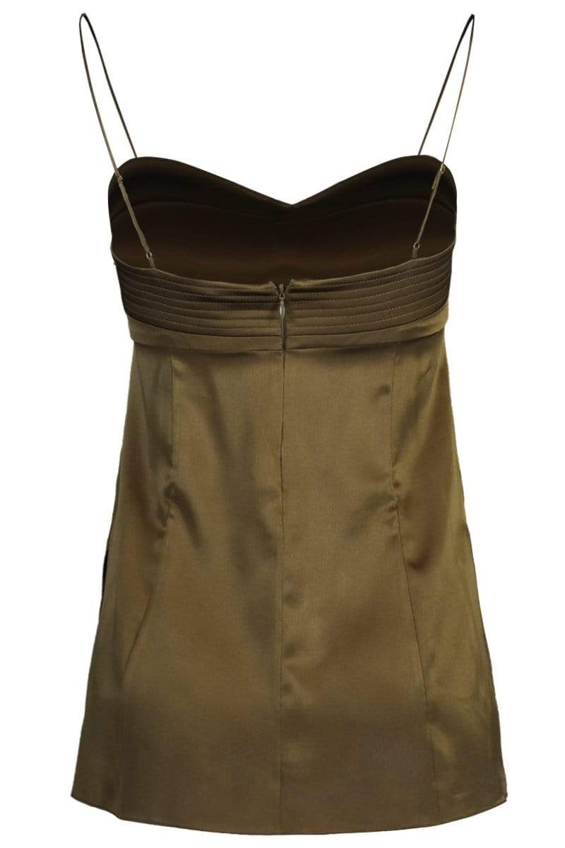 ADAM LIPPES-Silk Charmeuse Bustier Cami Top-