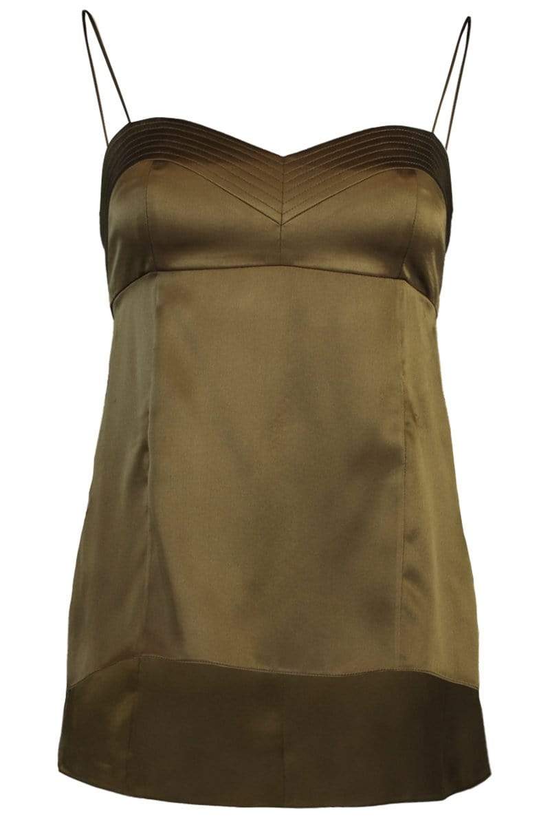 ADAM LIPPES-Silk Charmeuse Bustier Cami Top-