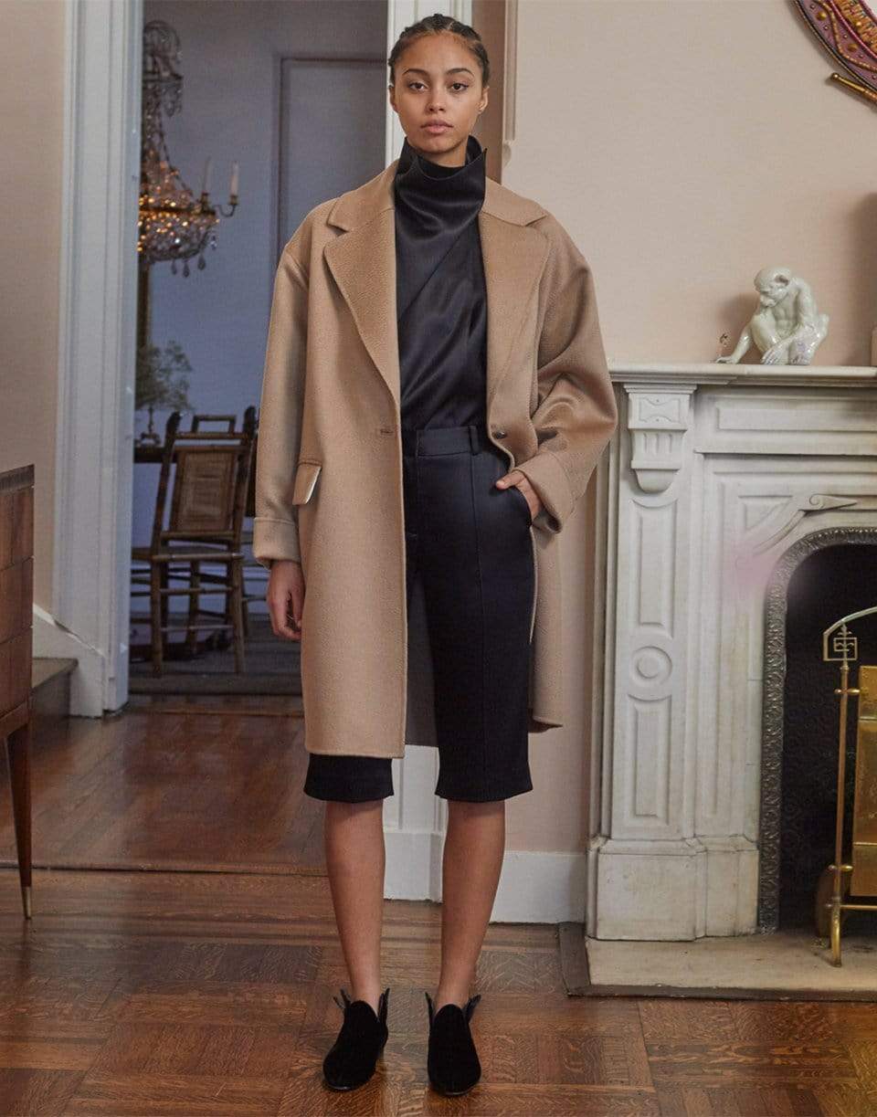ADAM LIPPES-Silk Cowl Neck Blouse-