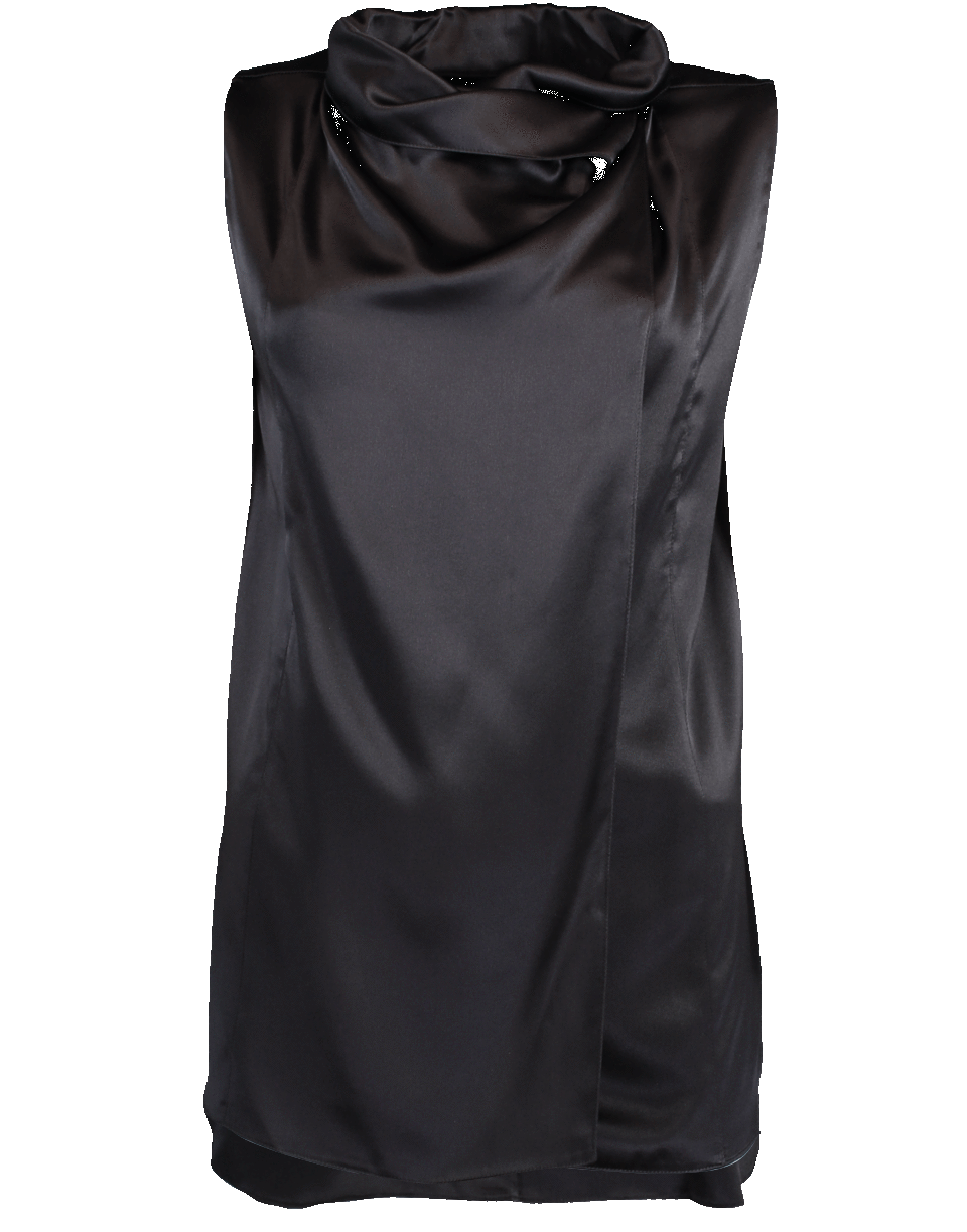 ADAM LIPPES-Silk Cowl Neck Blouse-