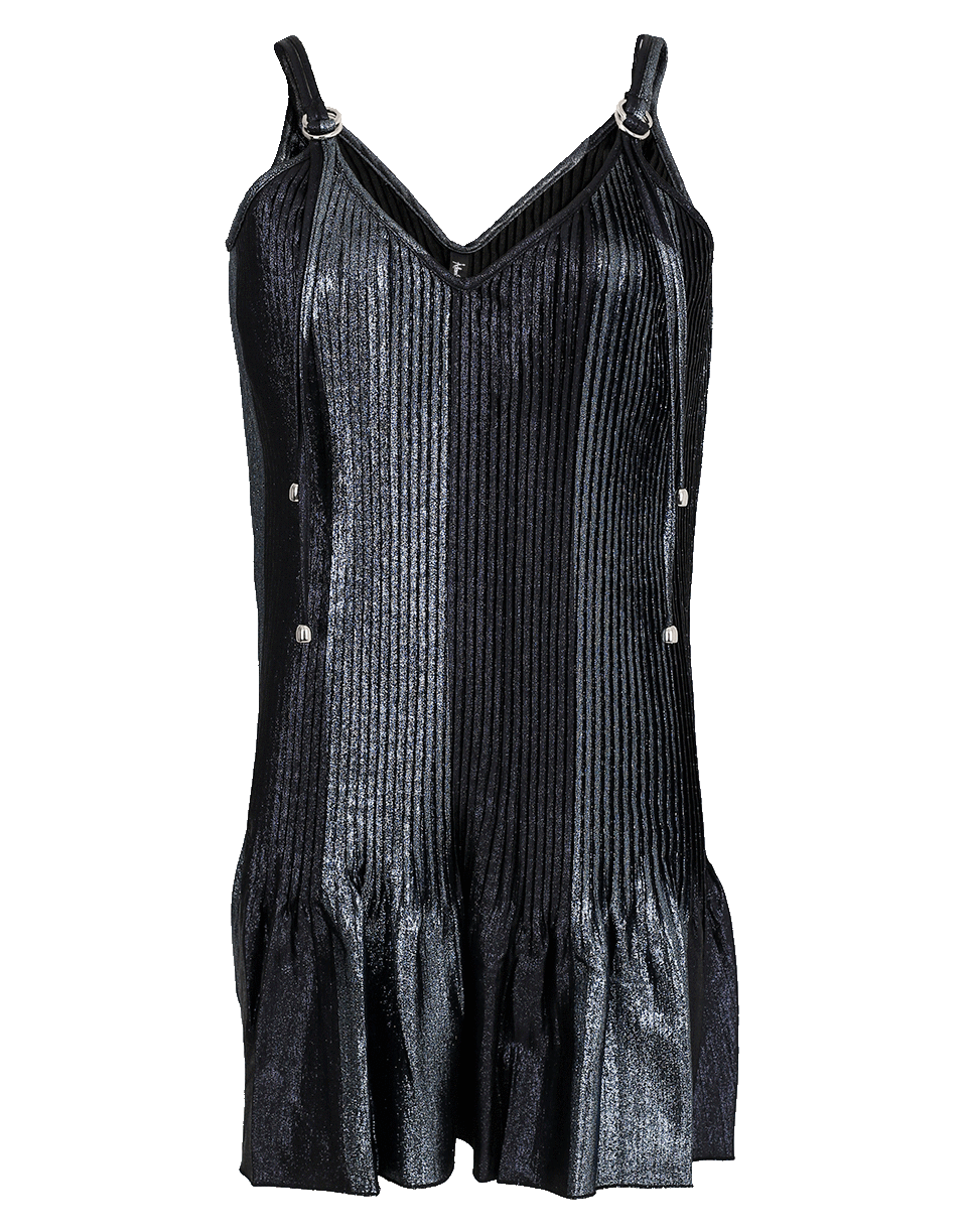 ADAM SELMAN-Topiary Pleated Dress-MET ICE